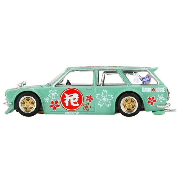 1971 Datsun 510 Wagon RHD "Hanami V2" Light Green w/Graphics