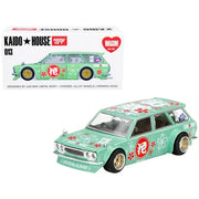 1971 Datsun 510 Wagon RHD "Hanami V2" Light Green w/Graphics