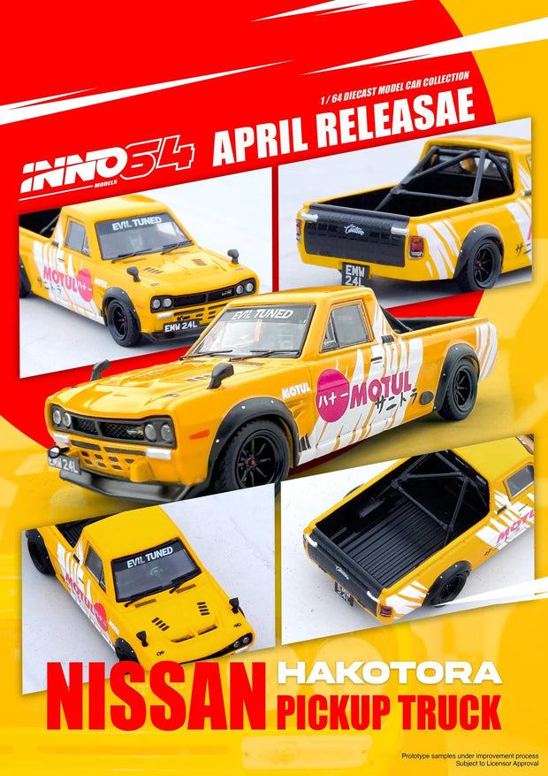 NISSAN HAKOTORA PICK UP TRUCK “MOTUL” Livery – Yellow