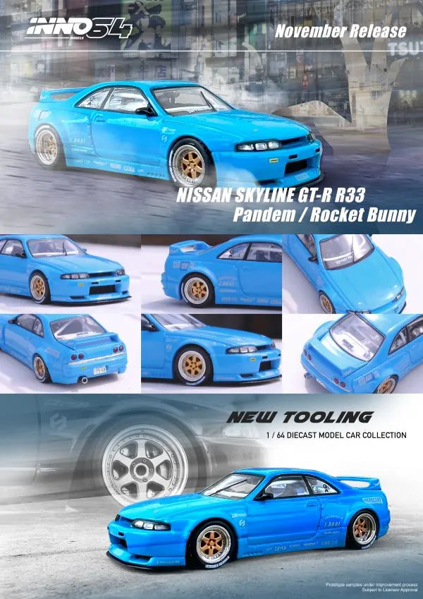 Nissan Skyline GT-R (R33) Pandem/Rocket Bunny Blue