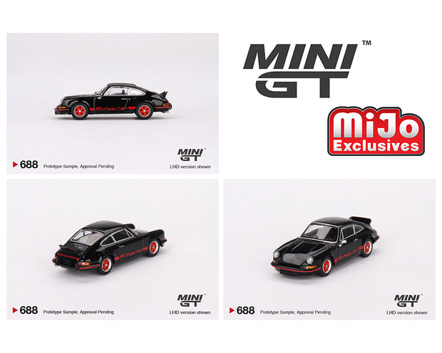 Porsche 911 Carrera RS 2.7 Black with Red Livery – MiJo Exclusives