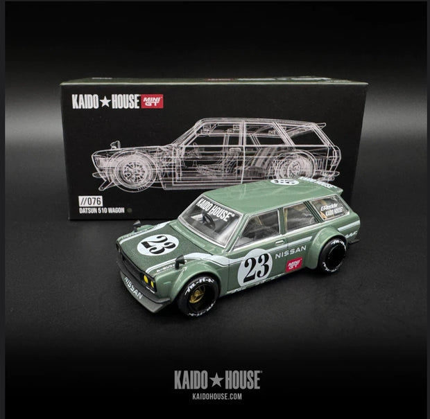 Datsun 510 Carbon Wagon V3 Green //076