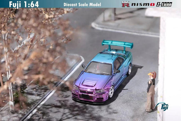 NISSAN SKYLINE GT-R R34- NISMO Z-TUNE - Purple to blue gradient