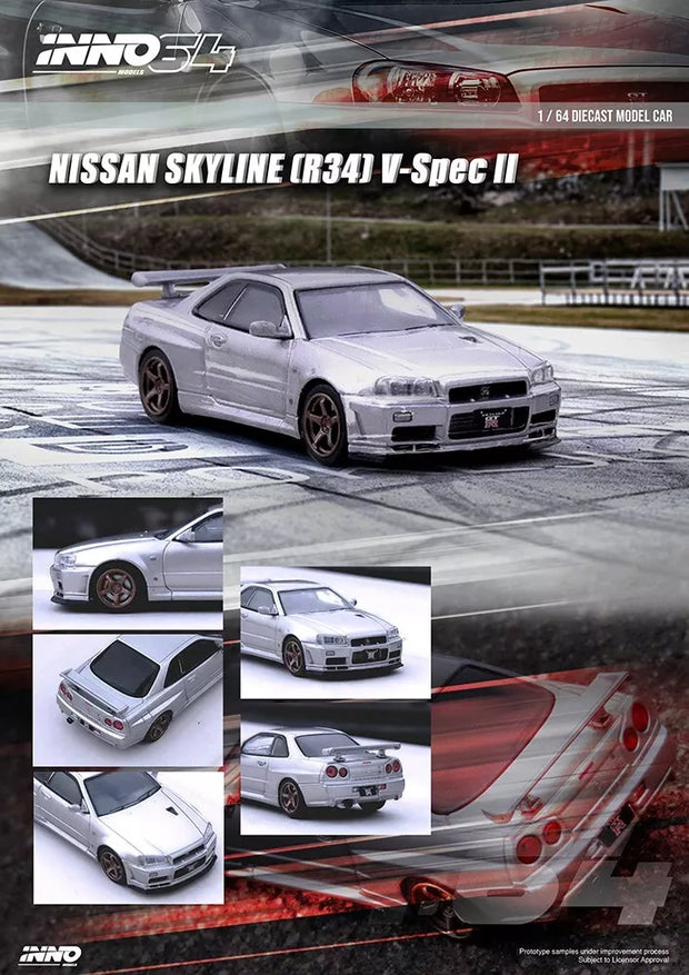 Nissan GT-R R34 V-SPEC II Silver