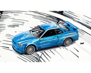 1999 Nissan Skyline GT-R RHD Blue with Graphics "Manga Racing" Limited Edition to 3600